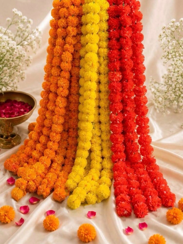 Premium Marigold Garland Festival Sale - photo 2