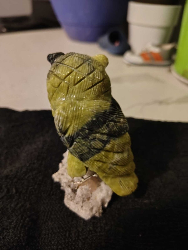 Serpentine Owl Figurine - photo 4