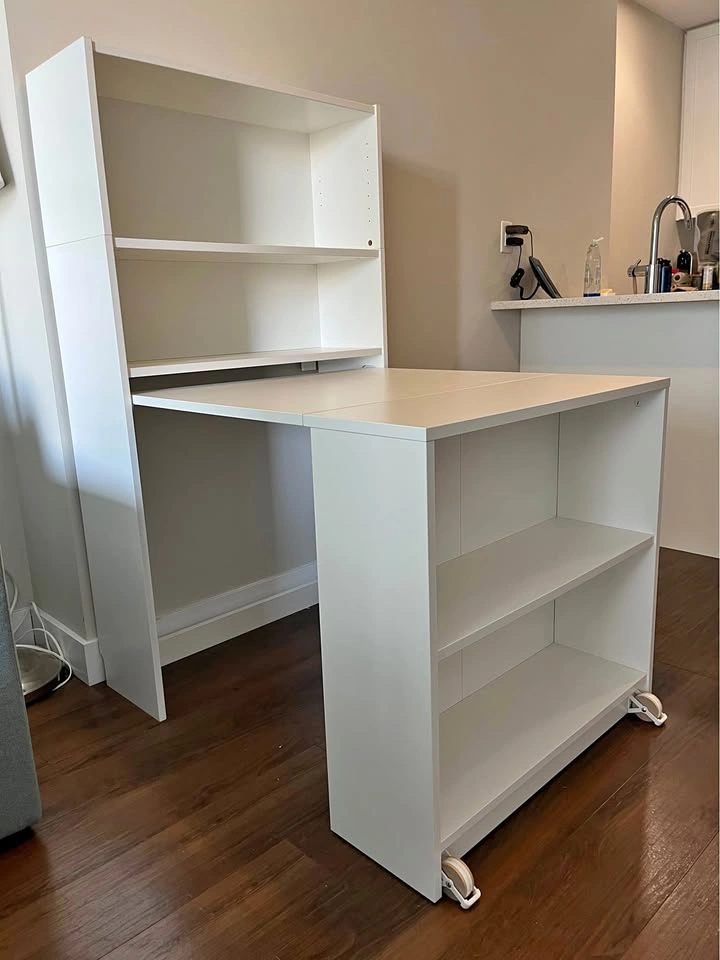 IKEA BILLY Bookcase w foldable desk and extra shelf