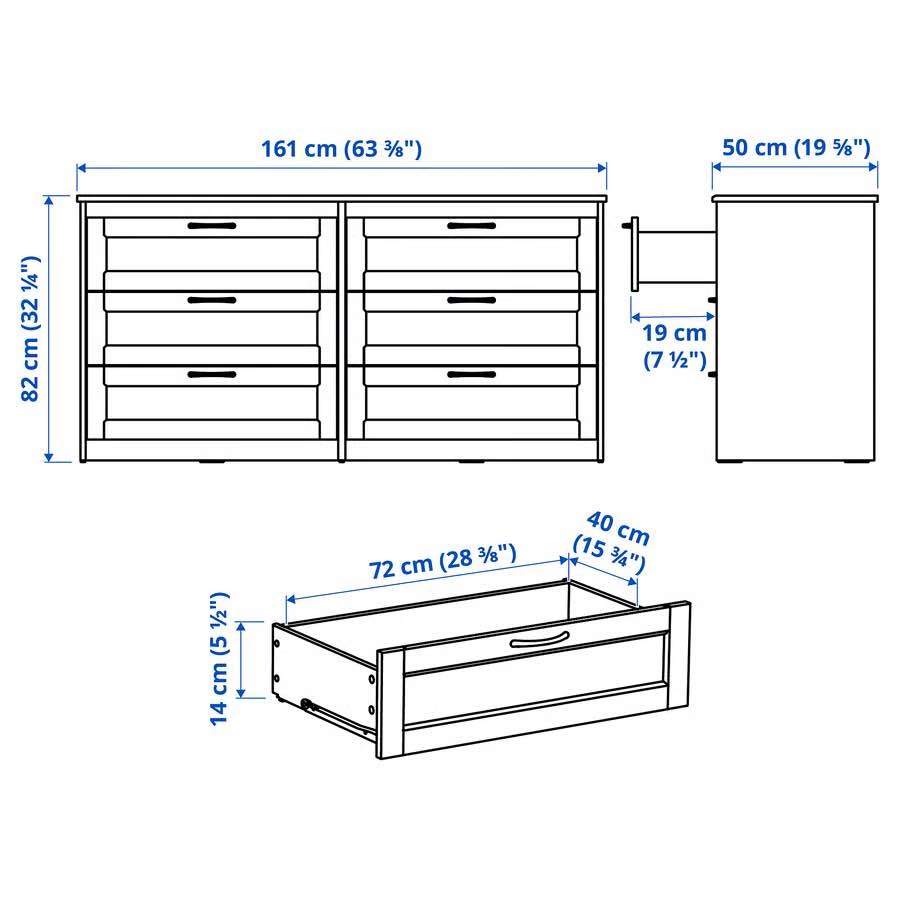 Ikea Songesand 6-Drawer Dresser - photo 4
