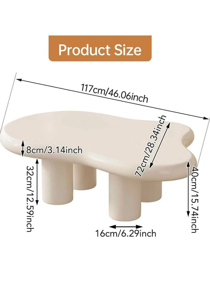Modern Cloud White Coffee Table - photo 4