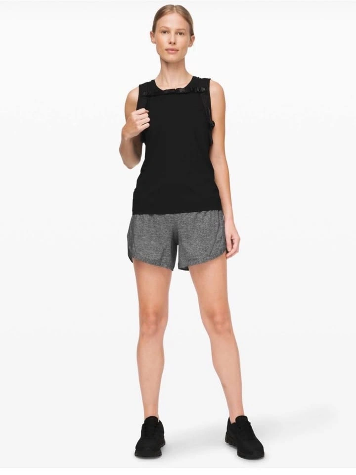 Lululemon Track That Mid-Rise Shorts 5” – Heather Lux Multi Blac - photo 4