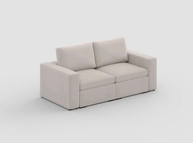 Silk & Snow Couch