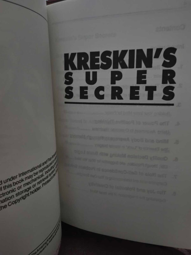 Rare Vintage Find! Kreskin's Super Secrets Paperback Book - photo 2