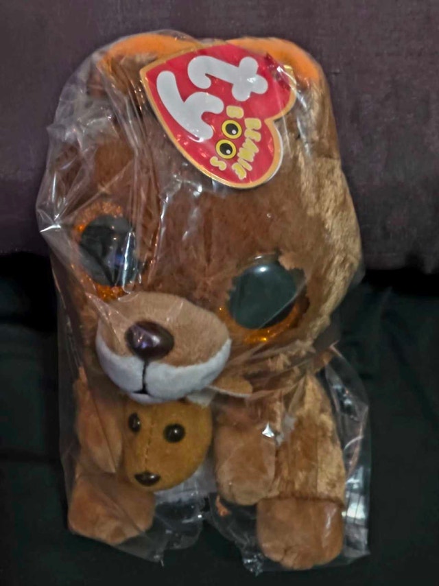 Brand New & Sealed! Ty Beanie Boos "Kiki" Brown Kangaroo & Joey - photo 3