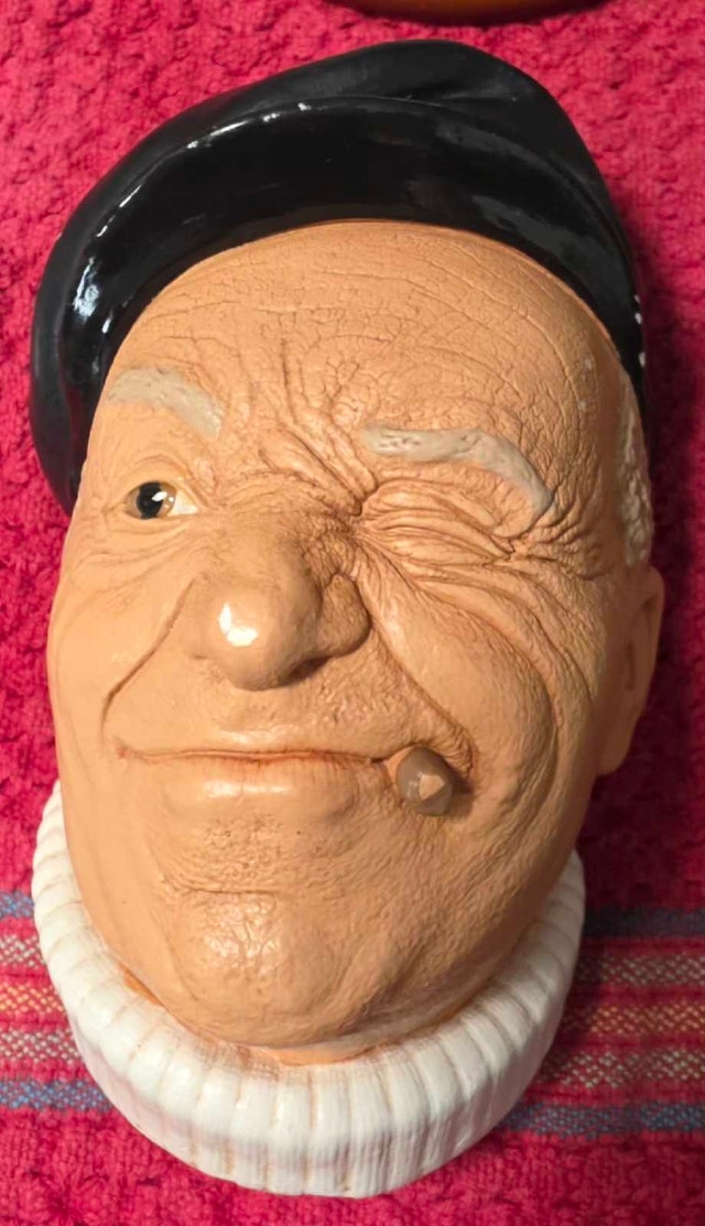 Authentic Bossons-style Hand-painted Chalkware Sailor