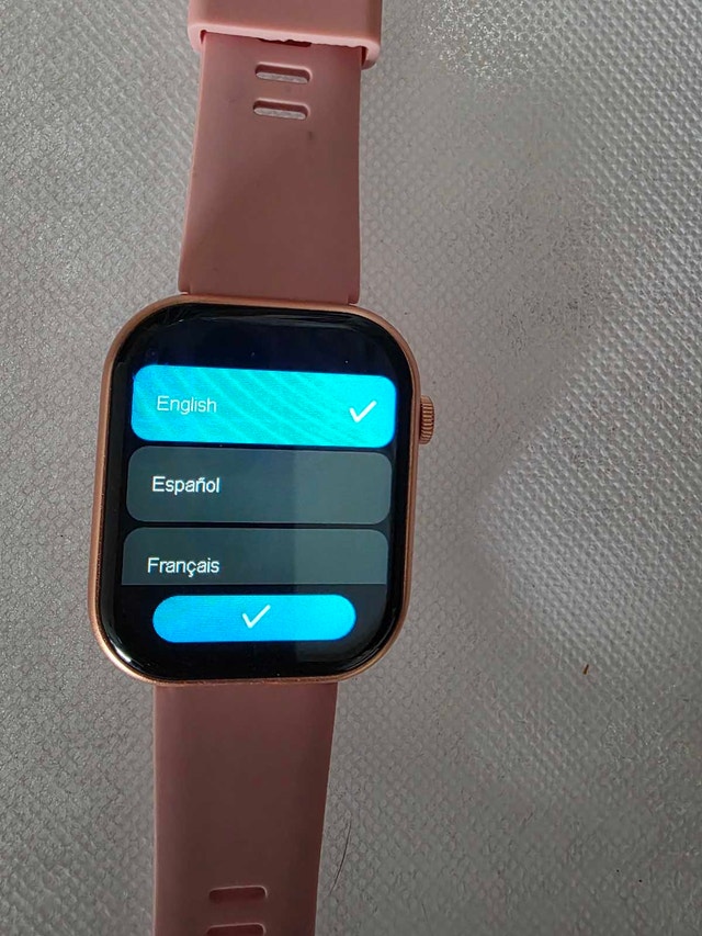Pretty & Practical! Rose Gold Smartwatch with Pink Strap
