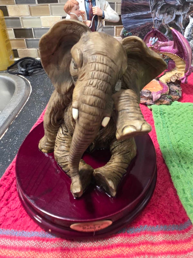 Rubo's Collection Heavyweight Elephant Statue - photo 4