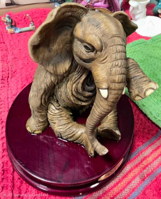 Rubo's Collection Heavyweight Elephant Statue - photo 5