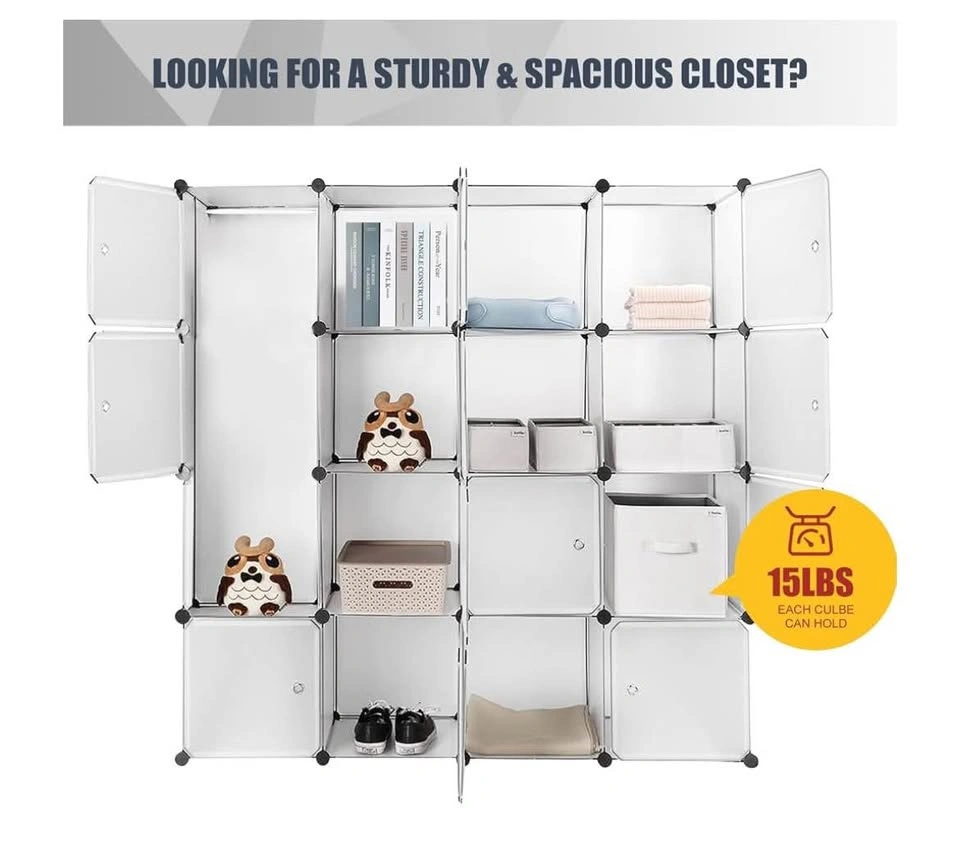 SortWise 16 Cube Storage Organizer with Doors - photo 3