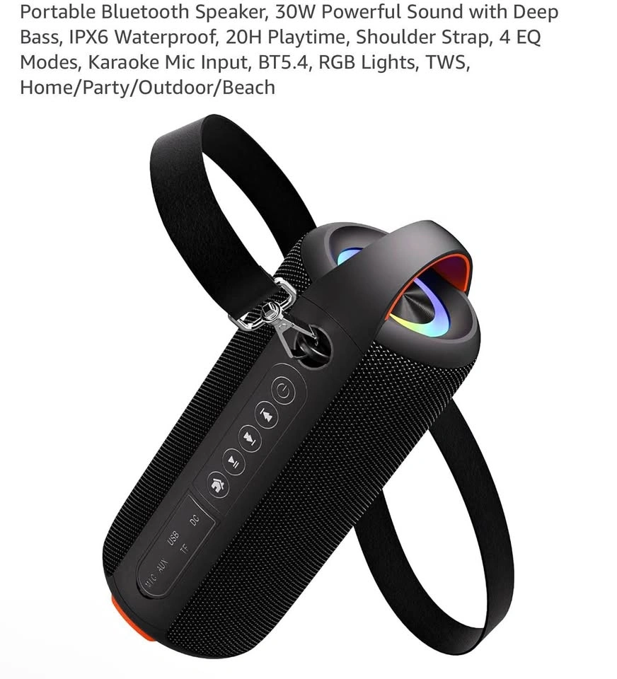 Portable Bluetooth Speaker, 30W