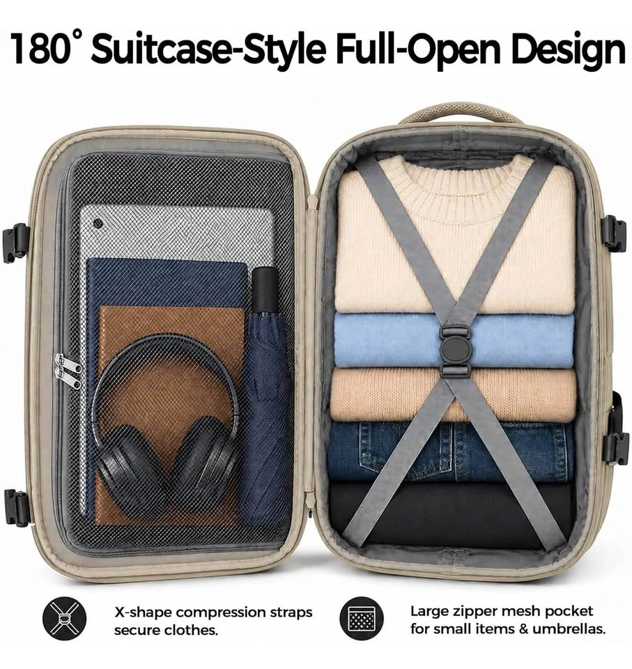 Expandable Laptop Backpack, 23L-39L Fits 15.6 Inch Laptop - photo 3