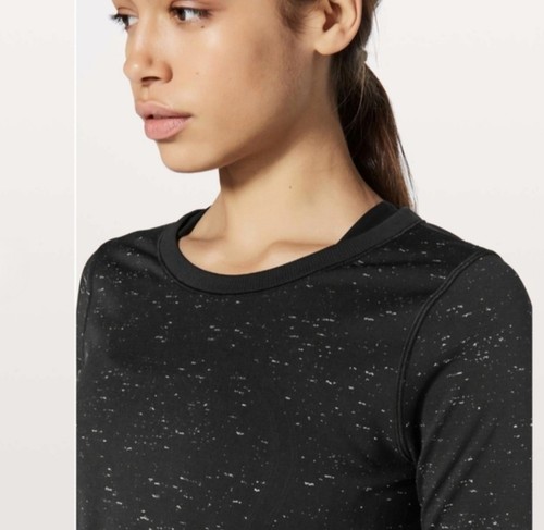 Lululemon Swiftly Tech Long Sleeve Top 6 Black Sparkle - photo 4