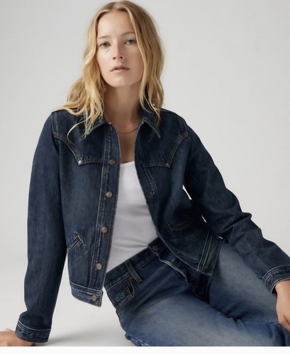 BNWT Levi’s Riveted Western Trucker Jacket Denim XS - photo 2