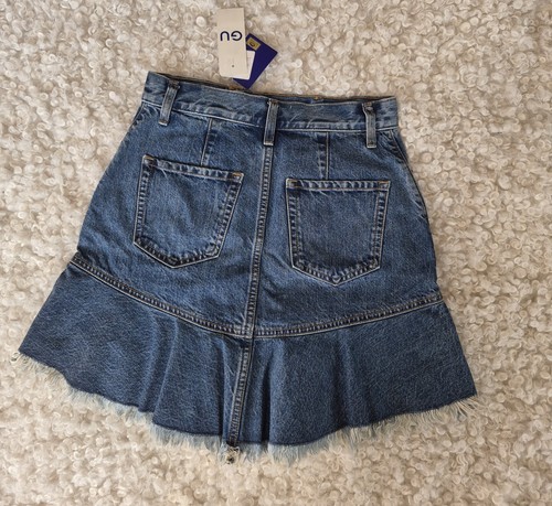 NWT Sailor Moon x GU Japan Embroidered Denim Skirt 25th Anniv - photo 5