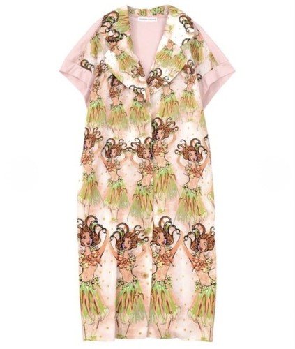 TSUMORI CHISATO Aloha Girl Art Print Dress Pink Japan - photo 5