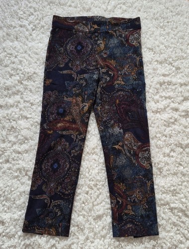 Joseph Ribkoff Paisley Ankle Slim Pants Knit Stretch 16 - photo 3