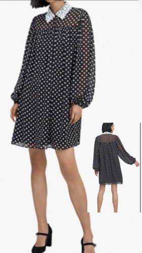 Kate Spade New York Retro Domino Dot Swing Dress XXS