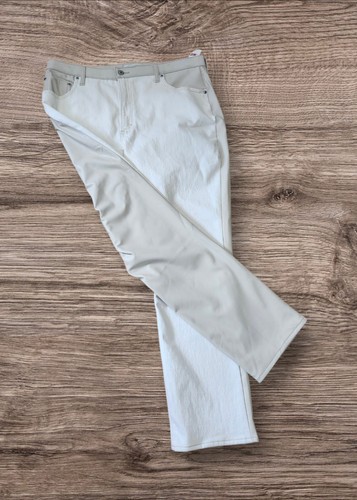 Abercrombie & Fitch Slim Straight Faux Leather Jeans 34-18 - photo 5