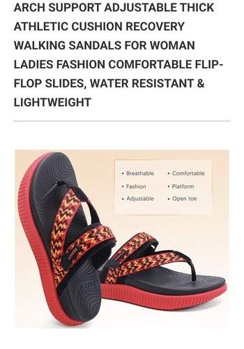 BNWT Kuailu Women 11 Orthopedic Recovery Flip Flop - photo 3