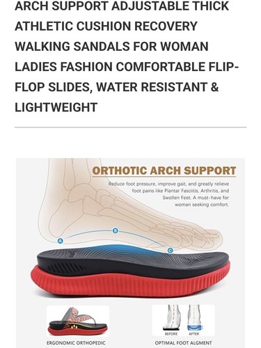 BNWT Kuailu Women 11 Orthopedic Recovery Flip Flop - photo 4