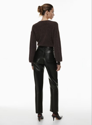 Wilfred Aritzia Melina Faux Leather Pants 14 Black - photo 3
