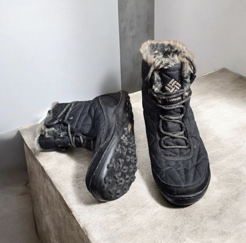 Columbia Ice Maiden Shorty Black Winter Boots Women's 7.5