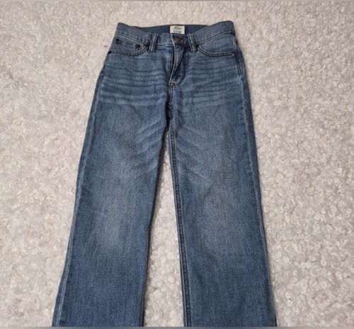 J.Crew Billie Demi-Boot Crop Jeans 23 Raw Hem Blue Denim - photo 3