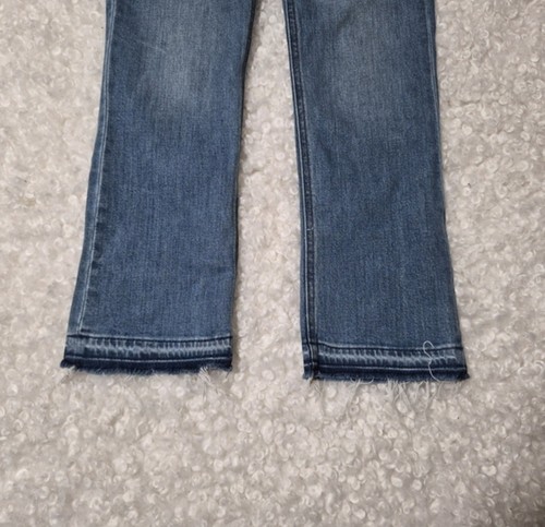 J.Crew Billie Demi-Boot Crop Jeans 23 Raw Hem Blue Denim - photo 4