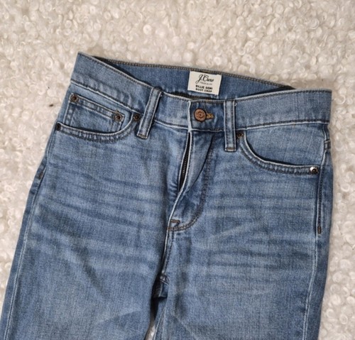 J.Crew Billie Demi-Boot Crop Jeans 23 Raw Hem Blue Denim - photo 5