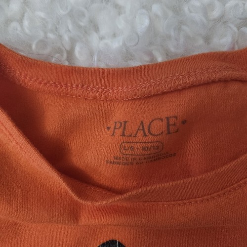 Childrens Place Sz 10 Orange Halloween Unicorn Girls Long Sleeve - photo 4