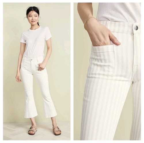 FRAME Denim Le Bardot High Flare Jeans 25 Striped Courtyard - photo 2
