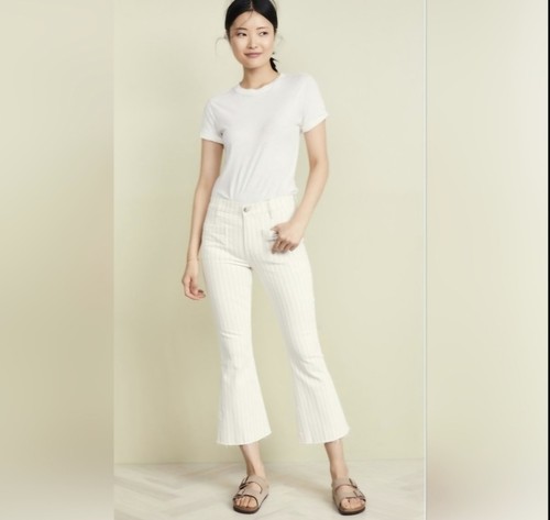FRAME Denim Le Bardot High Flare Jeans 25 Striped Courtyard - photo 3