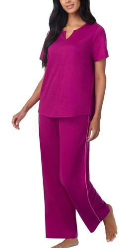 BNWT Carole Hochman XXL Midnight 3-piece Pajama Set - photo 2