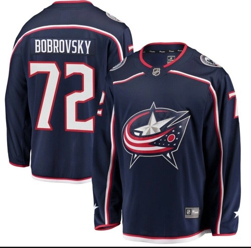 NWT Columbus #72 Bobrovsky NHL Hockey Jersey Youth L/XL