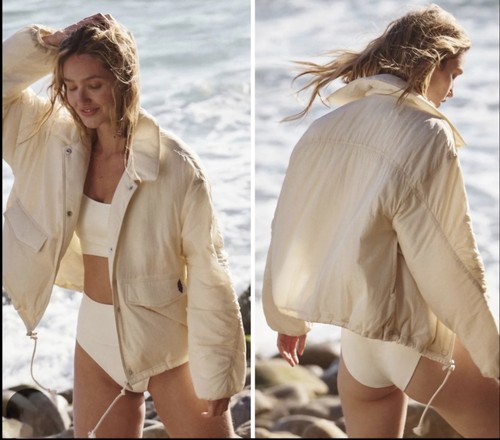 EUC Free People Off The Bleachers Coaches Jacket Size S