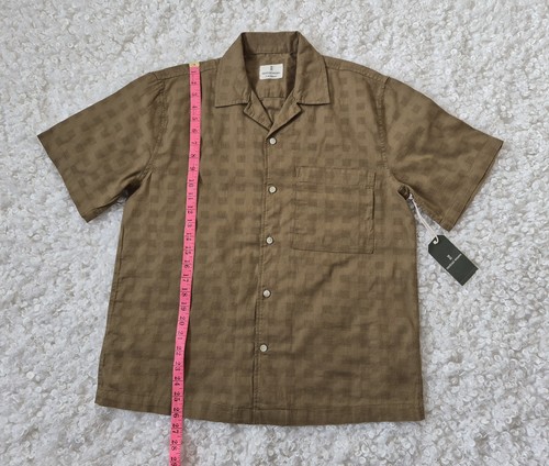 BNWT Mutual Weave Men's Short Sleeve Cotton Shirt Olive - photo 3