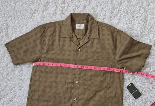 BNWT Mutual Weave Men's Short Sleeve Cotton Shirt Olive - photo 4