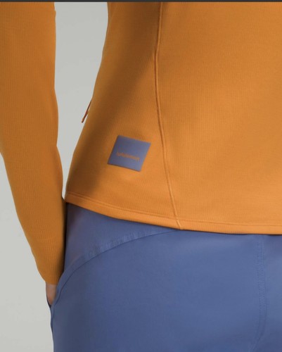 lululemon athletica Long-Sleeve Top Orange 16 Henley Hiking - photo 3