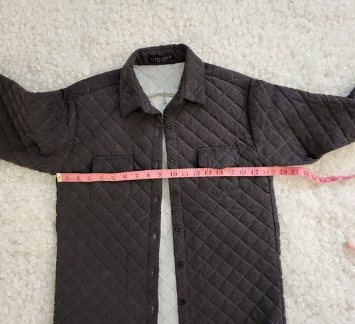 London Sole Sz S Korean Gray Quilted Utility Light Jacket - photo 4