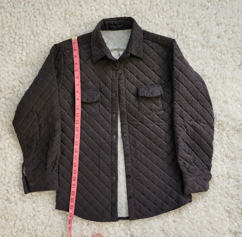 London Sole Sz S Korean Gray Quilted Utility Light Jacket - photo 5
