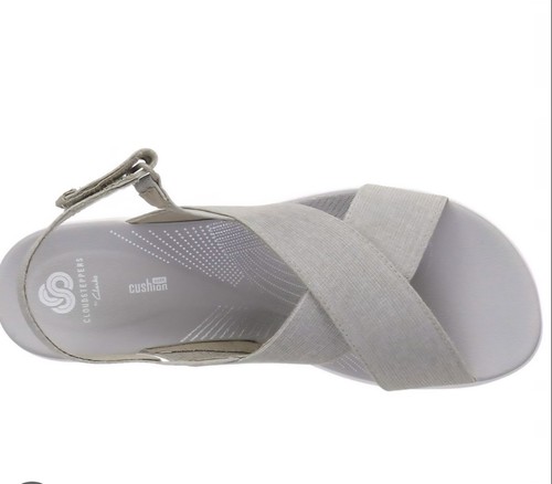 Clarks Cloudsteppers Arla Kaydin Women Sandals Gray 9 Comfy - photo 2