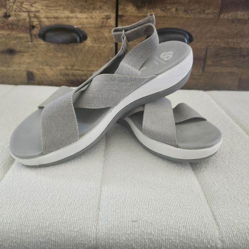 Clarks Cloudsteppers Arla Kaydin Women Sandals Gray 9 Comfy - photo 4