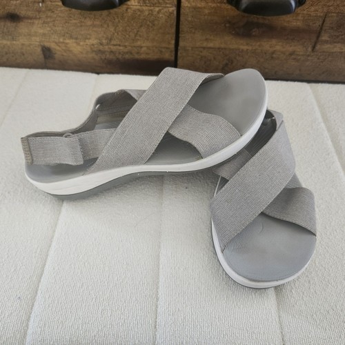 Clarks Cloudsteppers Arla Kaydin Women Sandals Gray 9 Comfy - photo 5