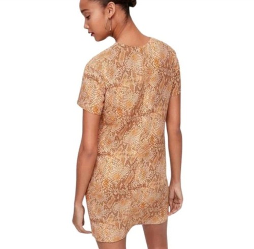 Aritzia Babaton Patricio Short Sleeve Mini Snake Print Dress - photo 3