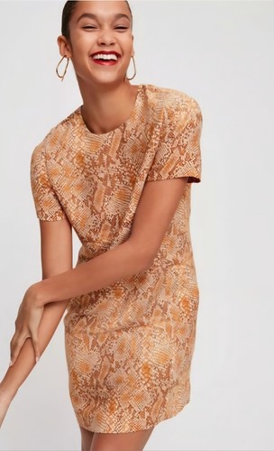 Aritzia Babaton Patricio Short Sleeve Mini Snake Print Dress - photo 4