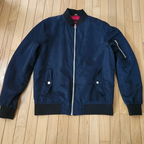 Zara Men Black Bomber Jacket Medium