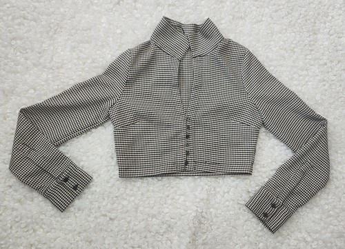 Zara Houndstooth Cropped Jacket Blazer Women’s Size M - photo 5