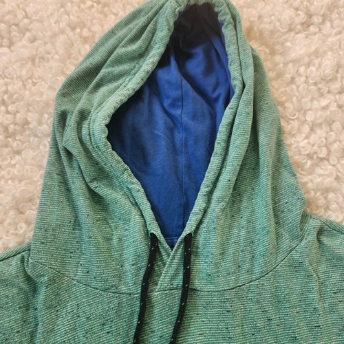 Hollister Men Sz M Hoodie Drawstring Lightweight Blue Teal - photo 4