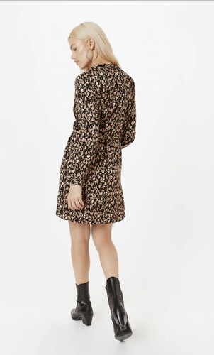 BNWT Women’s Abstract Leopard Print Mini Dress S - photo 2